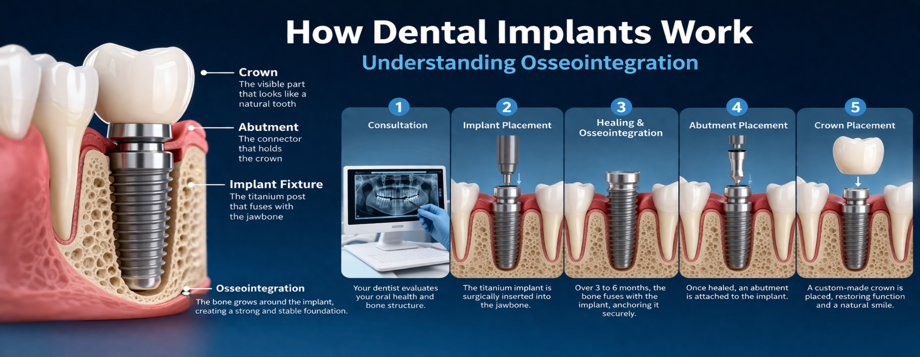 How Dental Implants Work: Understanding Osseointegration